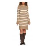 Lands End Crewneck Sweater Dress Size L 12-14