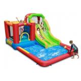 Happy Hop Inflatable Double Slide Water Fun Park