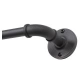 Kenney Adler Industrial Pipe Curtain Rod 48-84