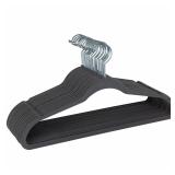 Simplify Velvet Clothes Hangers Gray 100pk