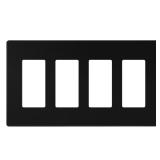 ENERLITES 4-Gang Screwless Decorator Wall Plate