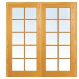 National Door Co. 10 Lite Interior Double Door...