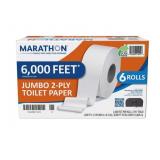 Marathon 1105514 Jumbo Toilet Paper 6pk 6000ft