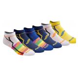 Saucony RunDry Bolt No-Show Socks Large 6pk