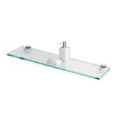 Fab Glass and Mirror Floating Glass Shelf 6x27in