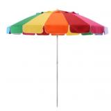 Rainbow Beach Umbrella With Tilt And Carry Bag