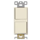 Enerlites Double Paddle Decorator Switch Light...