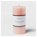 Threshold Peony Cherry Blossom Pillar Candle 6x3