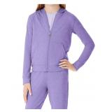 Girls Soft Zip Up Jacket Size L 10-12