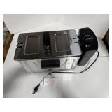 Stainless Steel Electric Deep Fryer With Basket