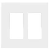 Enerlites 2-Gang Screwless Decorator Wall Plate
