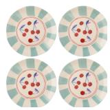 Karma Melamine Salad Plates 8.75 4pk Cherries