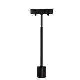 Matte Black Pendant Light Kit With Rod