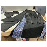 Modest Geometric Swimwear Set Black Multi XL