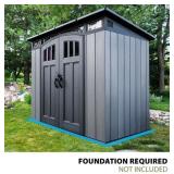 Lifetime 8 x 5 Modern Outdoor Storage Shed Gray