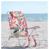 Position Lay Flat Tropical Beach Chair