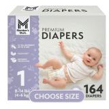 Premium Disposable Baby Diapers Size 2 184ct