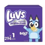 Luvs Platinum Protection Bluey Diapers Size 1...