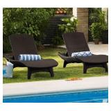 Keter Grenada All-Weather Chaise Loungers 2pk