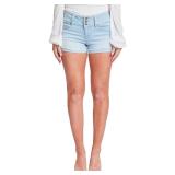 YMI Wannabettabutt Denim Shorts Celeste Blue...