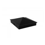 Nuvo Iron Pyramid Post Cap 4.5-in x 4.5-in Black