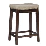 Linon Claridge Backless Counter Stool Beige