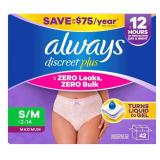 Always Discreet Plus Incontinence Underwear SM