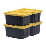 Gallon Heavy-Duty Storage Tote 4pk