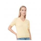Vince Camuto Womens Short Sleeve Sweater