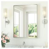 KeonJinn 24x32in Aluminum Framed Vanity Mirror