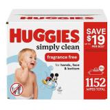 Huggies Simply Clean Baby Wipes 18pk