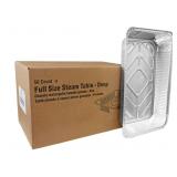 Full Size Aluminum Steam Table Pans 50ct