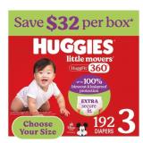 Huggies Little Movers HuggFit 360 Diapers Size 3