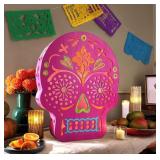 Pre-Lit Color Changing Skull