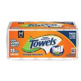 Super Premium 2-Ply Paper Towels 150 Sheets 15pk