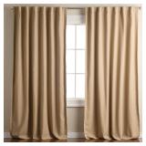 Town Country Luxe Davos Curtains 50x96 2pk Taupe