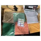 Assorted Fabric Storage Bags With Adhesive Labels