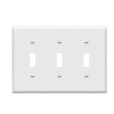 Enerlites 8813-W 3-Gang Triple Wall Plate White