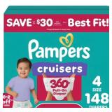 Pampers Cruisers 360 Diapers Size 4 148ct