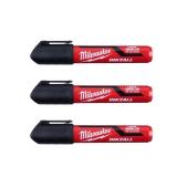Milwaukee Inkzall Large Chisel Tip Markers 3pk