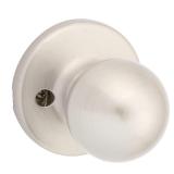 Kwikset Polo Dummy Door Knob Satin Nickel 1 Pack