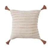 LR Home Striped Throw Pillow 20 Adobe Cream