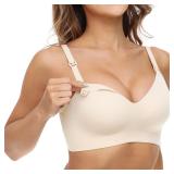 Momcozy YN21 Nursing Bra Seamless Cream Medium