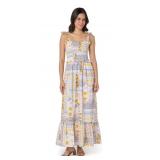 Bila Flora Dress Size S Lemon Multi Floral Print