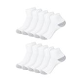 Hanes Womens Ankle Athletic Socks Size 5-9 10pk