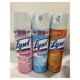 Lysol Disinfectant Spray 19oz 3pk Assorted Scents