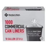 Gallon Clear Trash Bags 1000ct