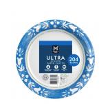 116 Inch Ultra Disposable Plates 204ct