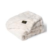 Minky Couture Hugs Throw Blanket Cream Monster