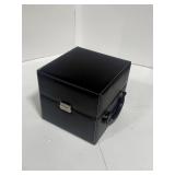Portable Cocktail Bar Set In Leatherette Case